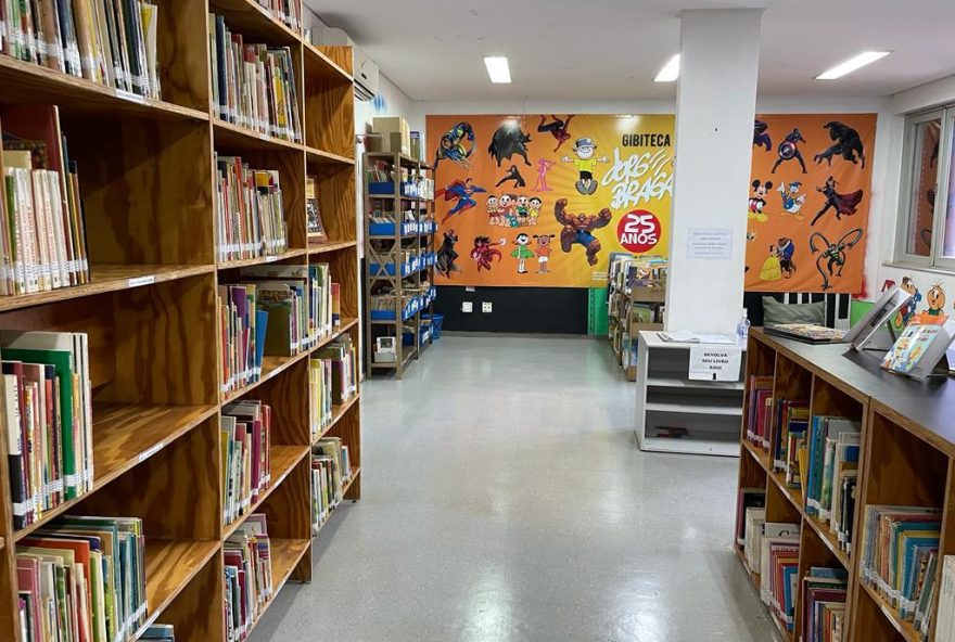 Gibiteca tem ambiente aconchegante para estimular a leitura (Foto: Secult)