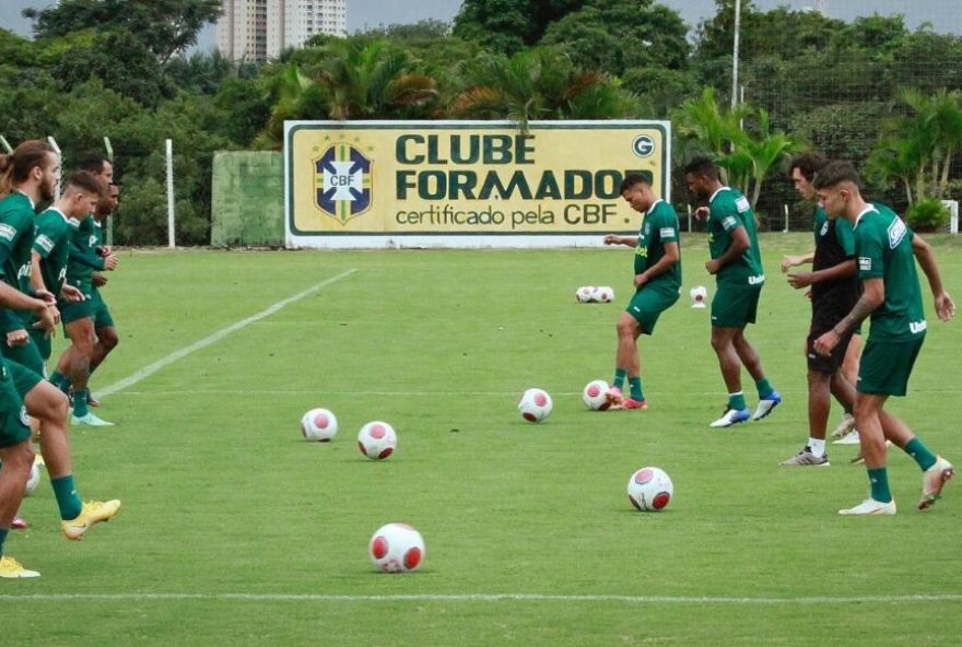 Goiás treina para estreia na Copa do Brasil (Foto: Rosiron Rodrigues)