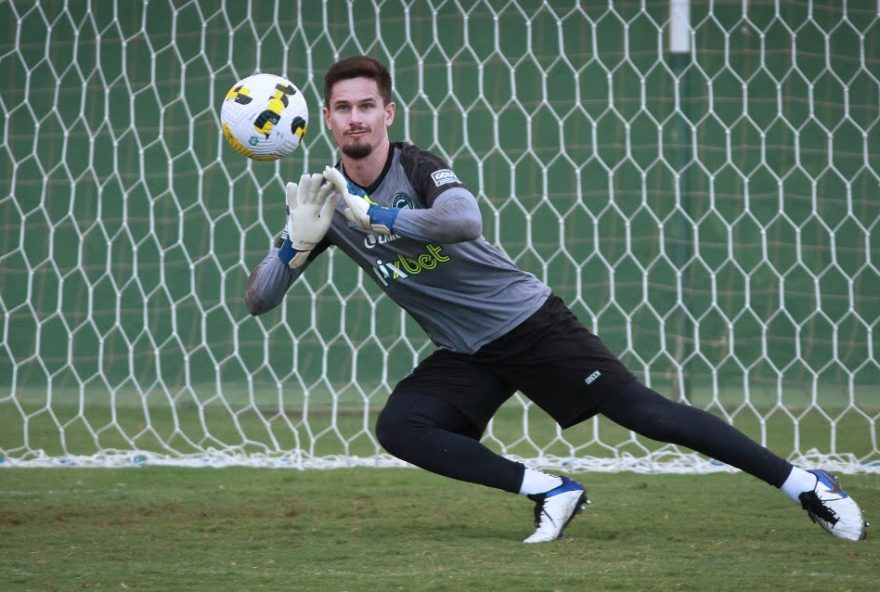 Goiás antes do jogo contra o Coritiba