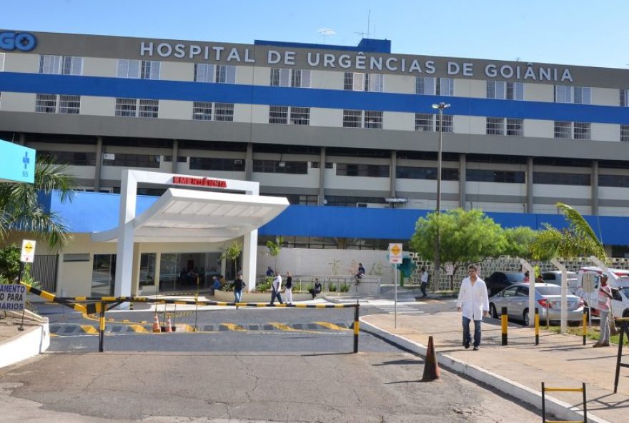 Entrada principal do Hospital de Urgência de Goiânia (HUGO). / Foto: Reprodução.