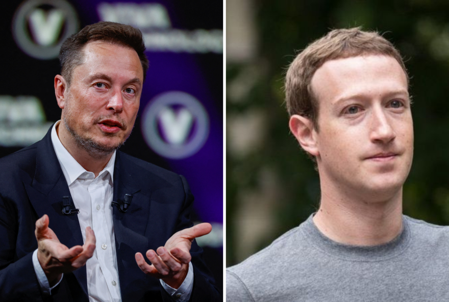 Luta entre Elon Musk e Mark Zuckerberg será transmitida ao vivo pelo X, diz dono da Tesla