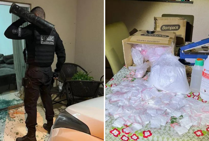 Polícia prende suspeitos de vender cocaína por delivery em Goiânia