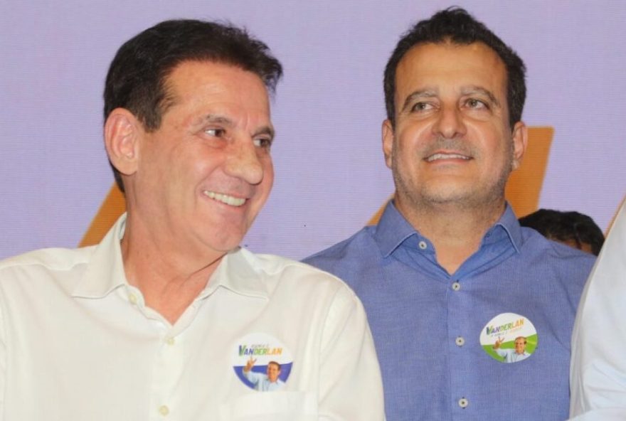 Candidato a Prefeitura de Goiânia, Vanderlan Cardoso, e seu vice Paulo Daher. (Foto: Reprodução)