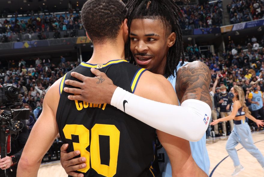 Ja Morant e Stephen Curry NBA