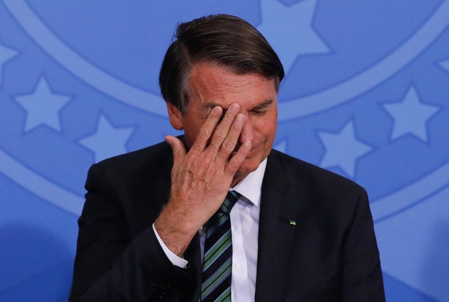 Presidente Jair Bolsonaro participa da solenidade de Ações de Graça, acompanhado pela Michelle Bolsonaro, Vice-presidente Hamilton Mourão, ministro Braga Netto e ministros e líder religiosos cristãos, no Palácio do Planalto. Sérgio Lima/Poder360 16.12.2020