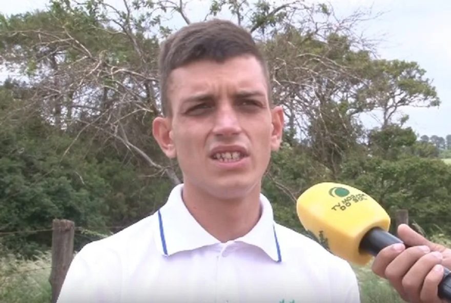 Júnior Virgilio, protagonista do escândalo, alega ter se envolvido com o sogro para coletar provas contra ameaças (Foto: Reprodução/TV Morada do Sol)