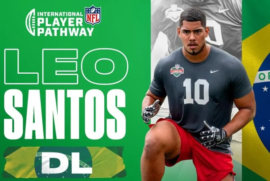 Léo Santos NFL futebol americano