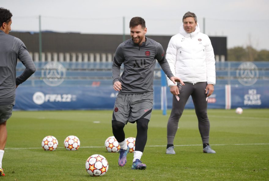 Lionel Messi Paris Saint-Germain Treinamento Liga dos Campeões