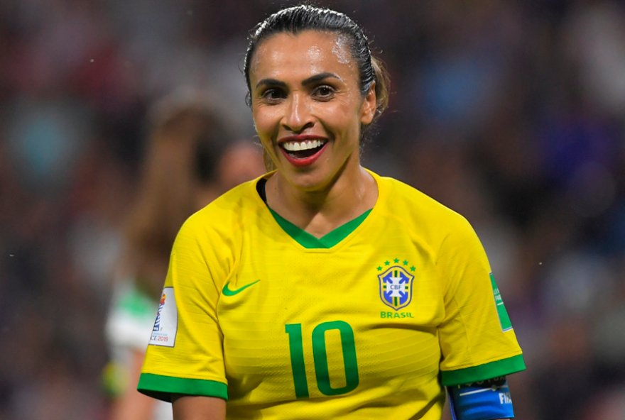 Marta em campo (Reprodução)