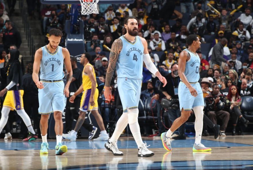 Memphis Grizzlies durante rodada da NBA