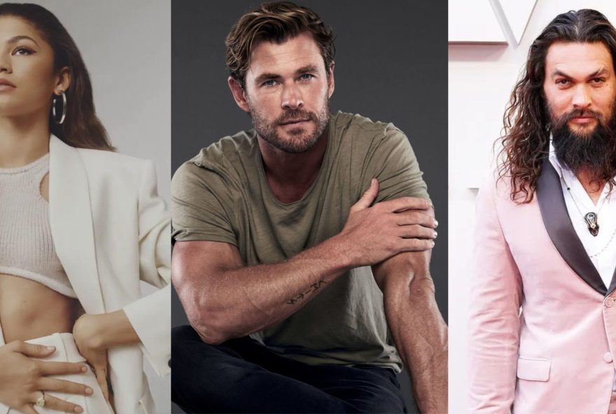 Zendaya, Chris Hemsworth e Jason Momoa virão ao Brasil para CCXP 2023 (Reprodução/Redes Sociais)