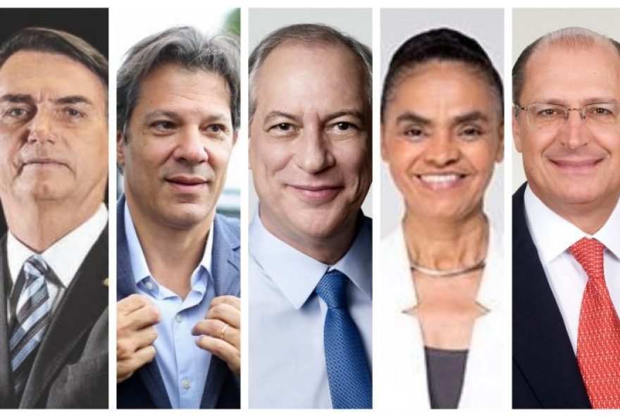 Candidatos à presidência/ Montagem: D.E