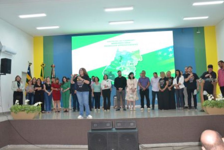 Evento, no auditório da Secretaria da Educação de Goiás (Seduc) foi para acolher, apoiar e qualificar a prática docente dos profissionais que estão ingressando na rede estadual de ensino (Foto: Seduc)