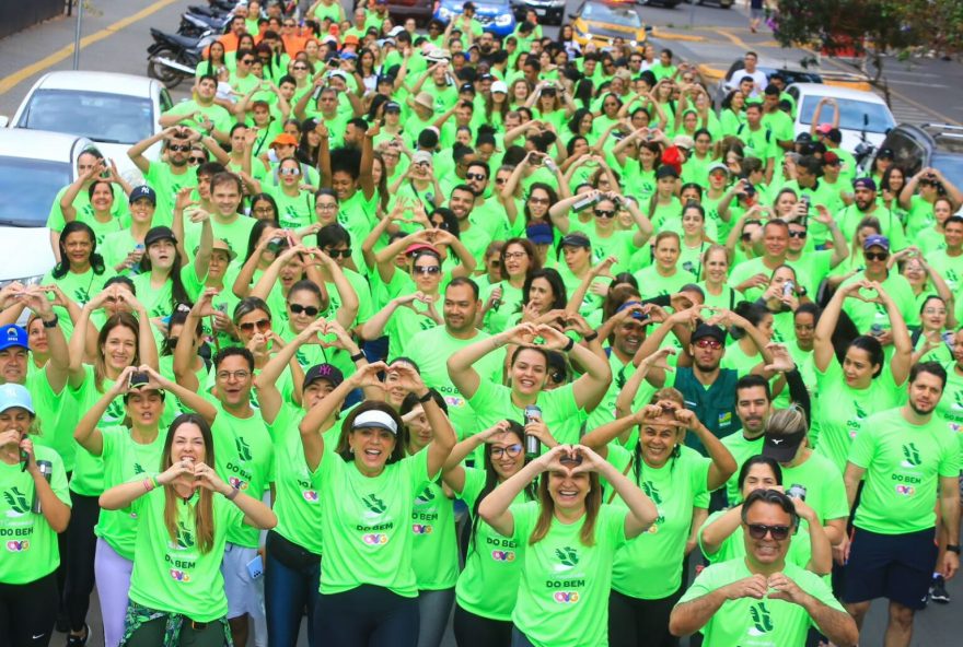 1ª Caminhada do Bem da OVG celebrou o Dia Nacional do Voluntario, em Goiânia (Fotos: Aline Cabral)