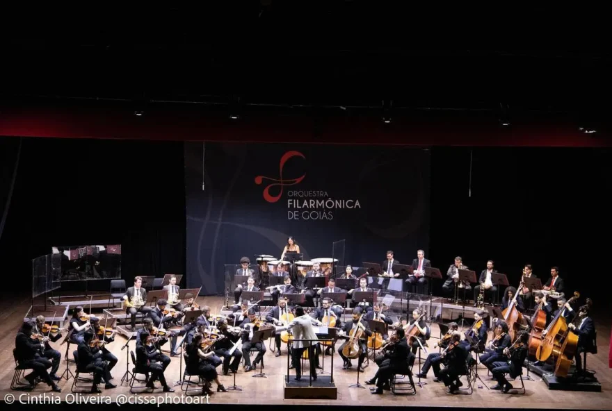 Série Concertos nos Bairros da Orquestra Filarmônica de Goiás tem o objetivo de aproximar a comunidade da música erudita (Foto: Cinthia Oliveira)