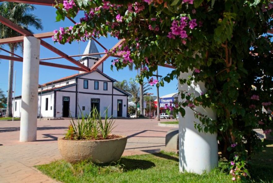 Praça Matriz, considerado o marco zero de Aparecida de Goiânia. (Foto: Divulgação/Prefeitura de Aparecida de Goiânia)