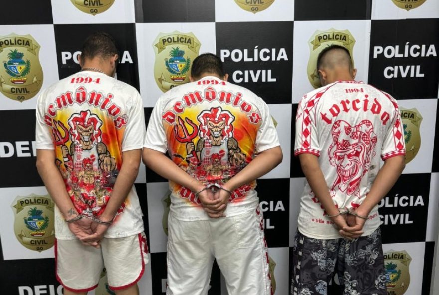 Grupo Especial de Proteção ao Torcedor, da Deic, apura associação para o tráfico de drogas (Foto: Magno Leão/ SSP – Divulgação/PCGO)