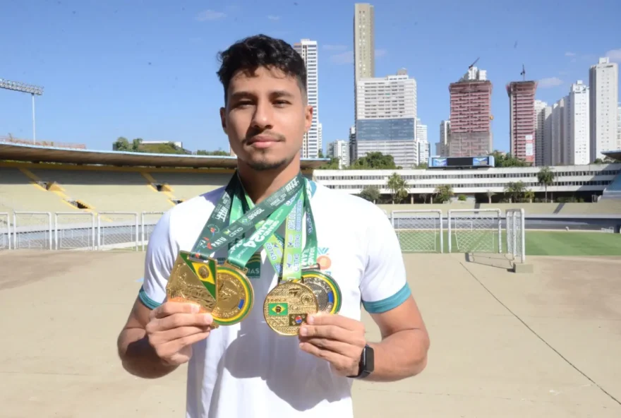 Bolsista do Pró-Atleta, Yan Cleuber conquistou o Campeonato Pan-Americano de Taekwondo Poomsae e disputou o Campeonato Mundial, em Hong Kong (Foto: Mantovani Fernandes/Seel)