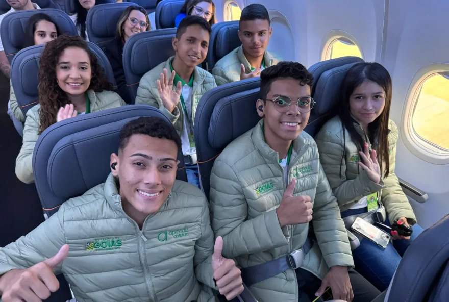 Jovens vencedores do desafio Aprendizes da Matemática embarcam para intercâmbio cultural na França e na Suíça (Fotos: Seds-GO)