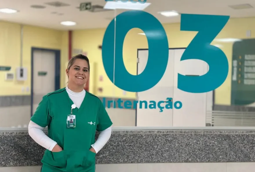 Enfermeira Janaína Milanez: “estamos entregando uma assistência hospitalar de qualidade" (Fotos: Hélmiton Prateado)