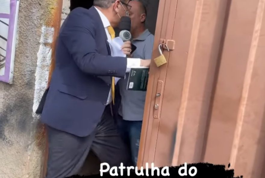 O deputado estadual Jeferson Rodrigues (Republicanos) foi agredido enquanto gravava o quadro Patrulha do Consumidor da Record TV Goiás.