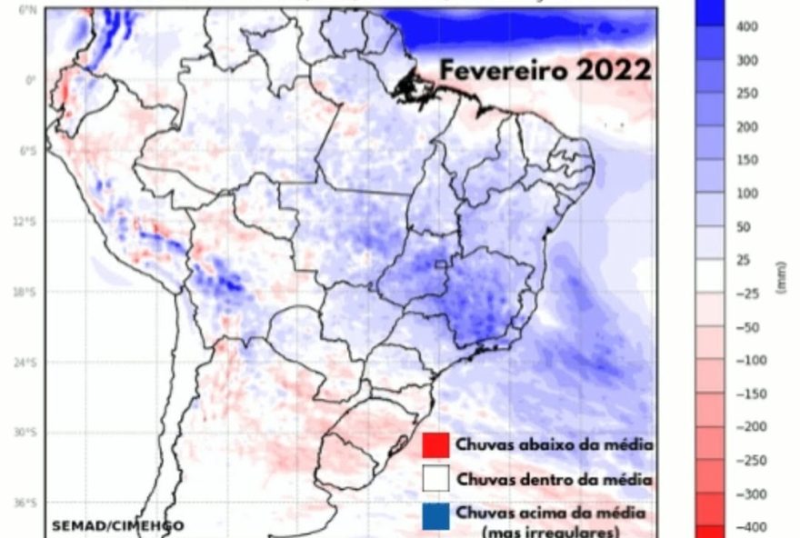 Segundo o Cimehgo, o mês de Fevereiro será marcado por grandes irregularidades nas chuvas em todo país