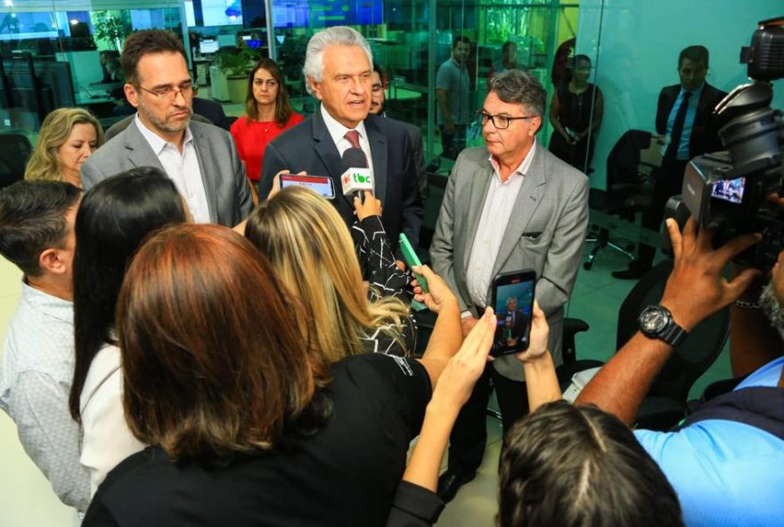 Ronaldo Caiado destaca transparência do trabalho na rede pública de saúde em Goiás: “Estamos cumprindo aquilo que o Ministério da Saúde também deseja que seja implantado em todo o Brasil”
 (Foto: Wesley Costa)