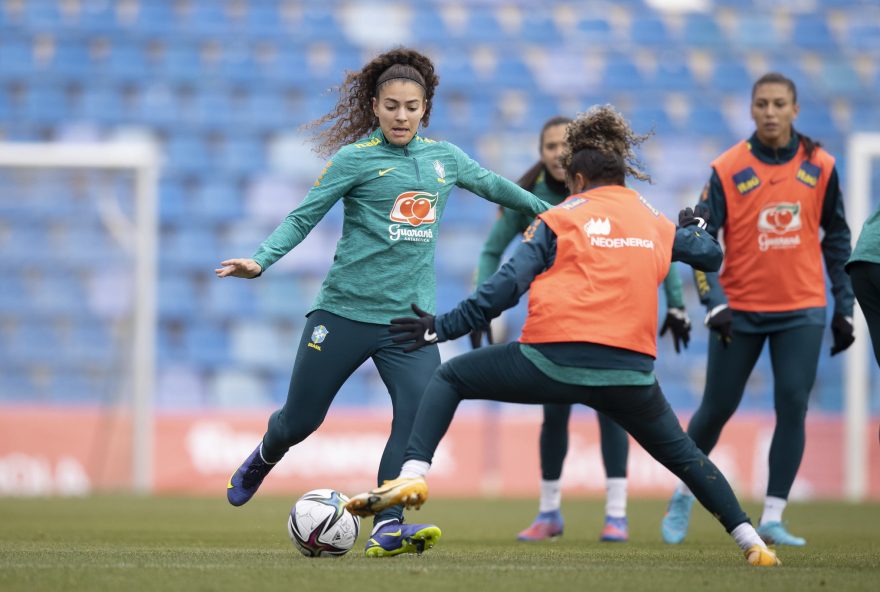 Seleção Feminina treinamento antes de amistoso