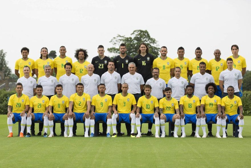 Foto: Foto oficial da Seleção Brasileira para à Copa do Mundo. (Lucas Figueiredo / CBF)