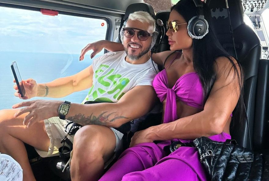 Belo e Gracyanne Barbosa estão estudando uma possível reconciliação. O ex-casal se reaproximou e já está morando juntos (Foto: Instagram )