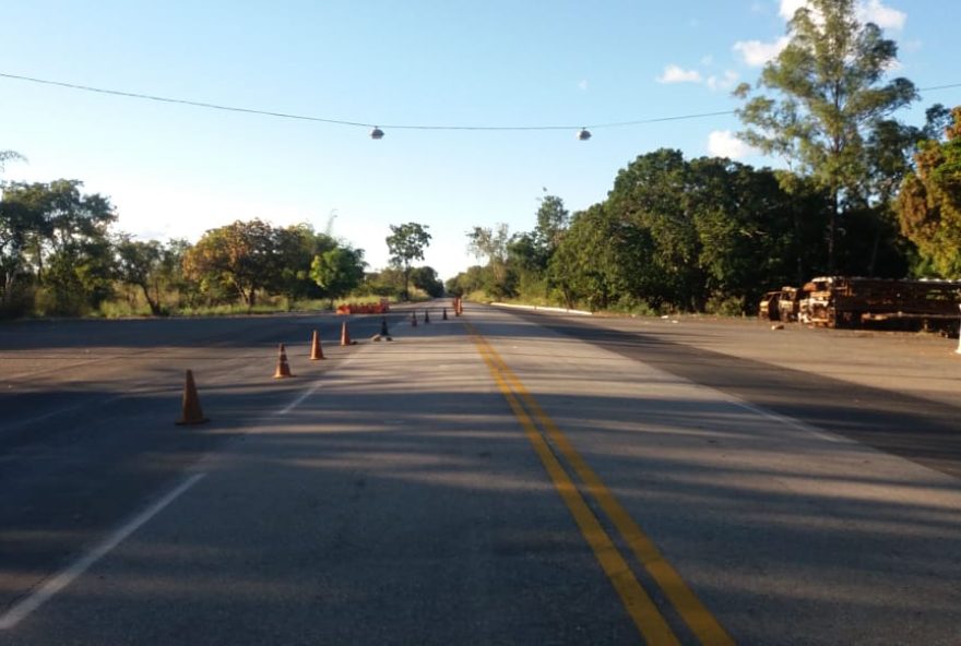 Trecho da BR 050 que liga Catalão a Campo Alegre. Foto: PRF