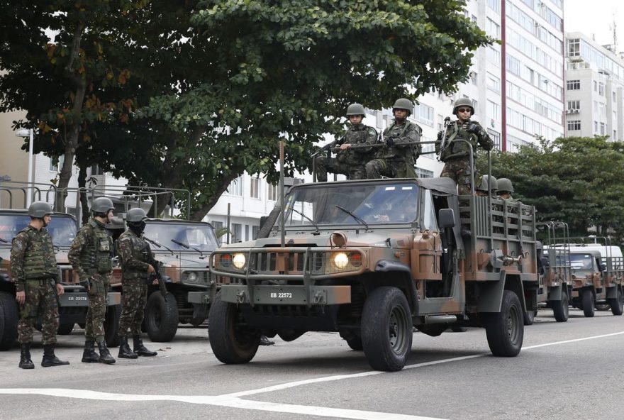 Tropas Federais reforçam a segurança em 11 estados no domingo. / Foto: Tânia Rêgo / Agência Brasil.