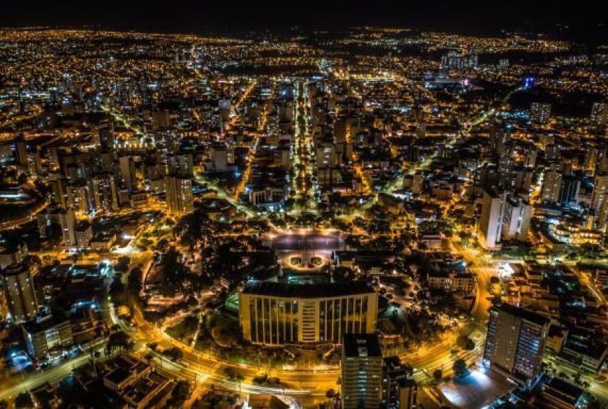 Foto de Goiânia durante à noite  / Foto: Reprodução