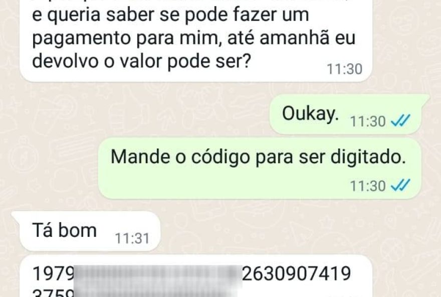 O homem se passou pelo irmão da jornalista para aplicar o golpe do pix.