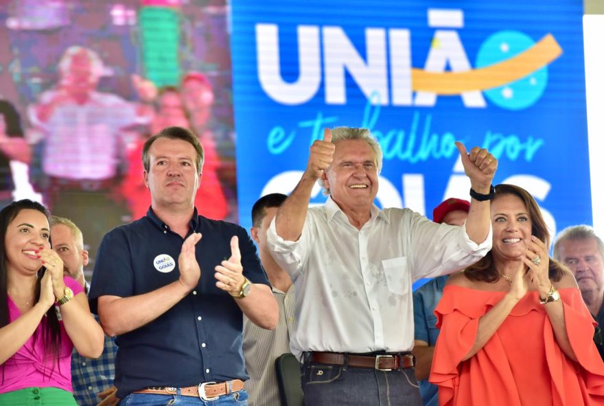 Caiado participa de encontro do União Brasil, em Quuirinópolis (Foto: Reprodução / Redes Sociais)