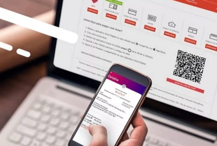 Aplicativo serve como carteira digital e tem benefício de cashback. (Foto: Divulgação/ Ame Digital)