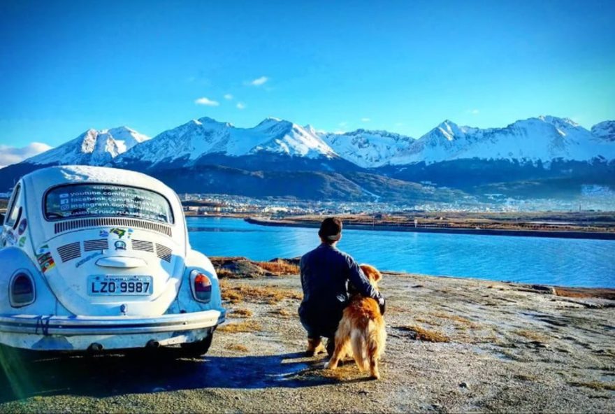 Jesse durante viagem ao Ushuaia (Foto: Reprodução redes sociais)