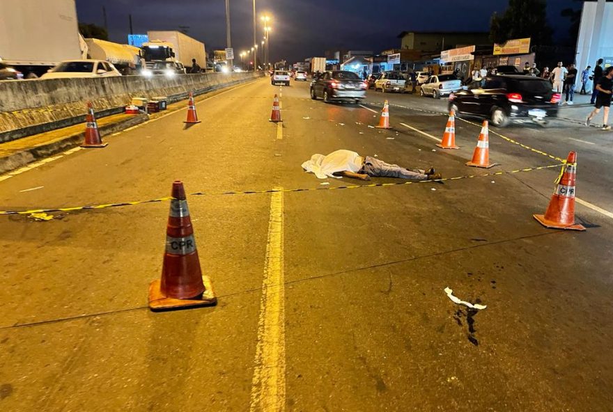 Ciclista morre após ser atropelado na GO-080, em Goiânia (Foto: Divulgação / Dict)