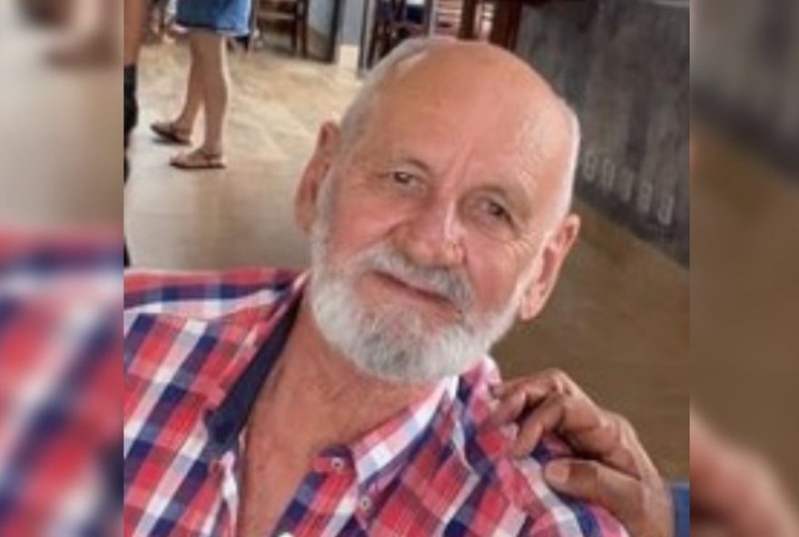 Corretor Wellington Freitas, de 67 anos, encontrado morto e carbonizado em Rio Verde. (Foto: Reprodução TV Anhanguera)