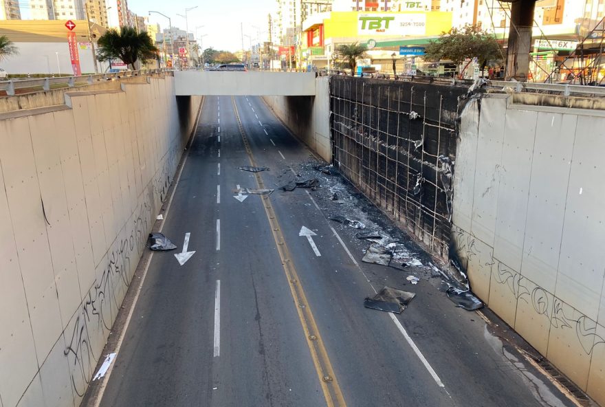 Sem risco de queda, viaduto da T-63 não tem previsão para ser liberado (Foto: Divulgação / SMM)