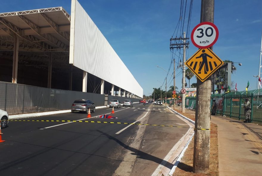 Idosa estava a 20 metros de distancia de um faixa de pedestres. (Foto: Divulgação/Dict)