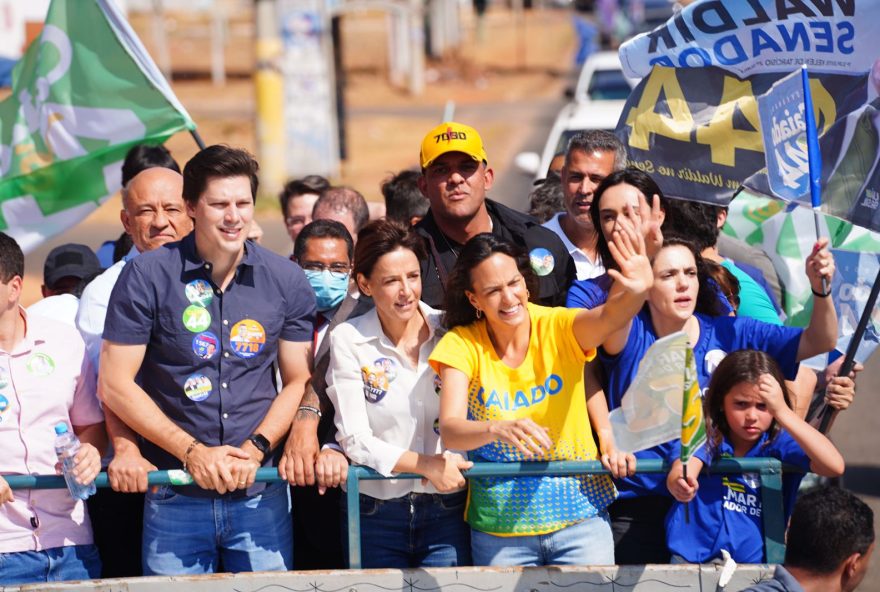 Com Daniel Vilela, Anna Vitória Caiado, e Ana Paula Rezende, carreata pró-Caiado cobre região Centro-Oeste de Goiânia (Foto: Divulgação / Assessoria de campanha)