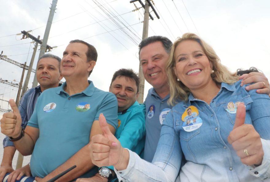 No Entorno do Distrito Federal, Marconi recebe apoio de aliados em carreatas