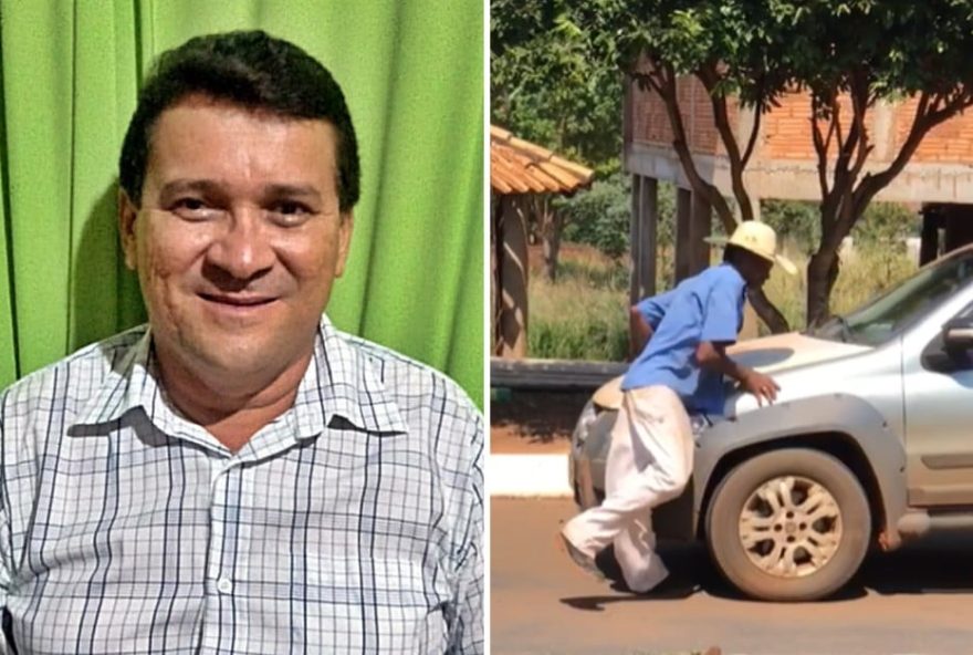 Secretário de Serranópolis é flagrado atropelando homem com carro da prefeitura; veja