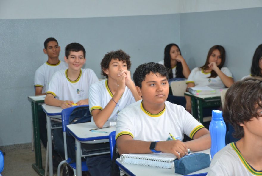 Estudantes da rede estadual de ensino em Goiás. (Reprodução/Seduc Goiás/ Solimar de Oliveira)