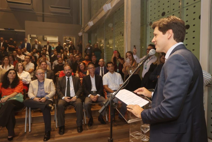 Primeiro hub 100% público de Goiás está localizado no setor Leste Universitário, em Goiânia, ao lado da Escola do Futuro em Artes Basileu França
(Foto: André Costa)