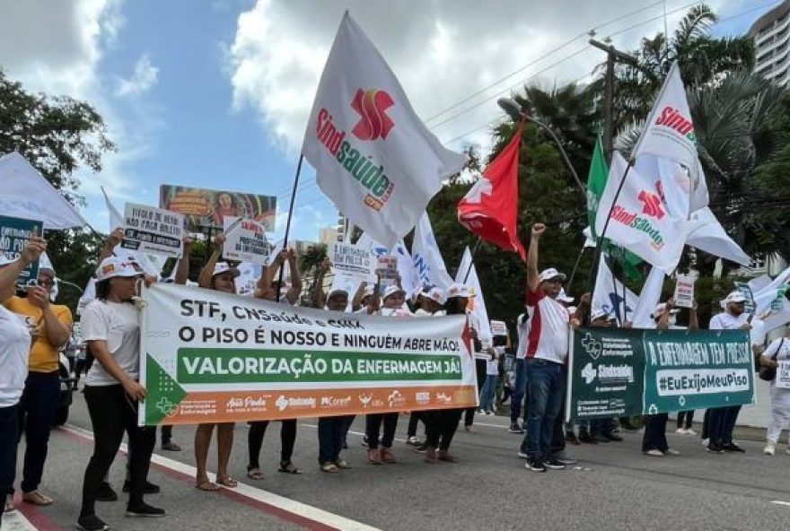 Aproximadamente 65 mil pessoas compõem a categoria em Goiás. (Foto: Divulgação / Sindsaúde Ceará)