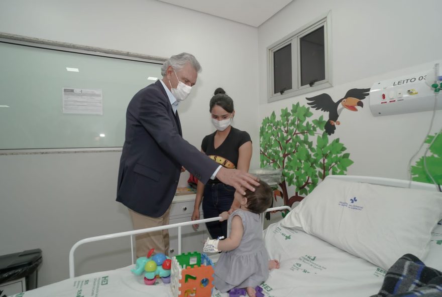 Governador Ronaldo Caiado na inauguração da ala pediátrica do Hospital Estadual de Jataí Dr. Serafim de Carvalho