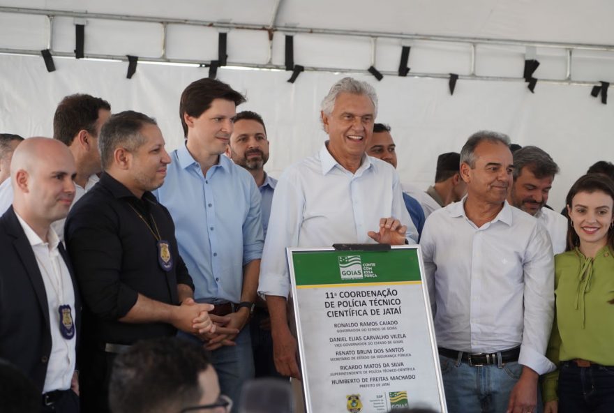 Governador Ronaldo Caiado entrega nova sede da Polícia Técnico-Científica e promete agilidade na investigação de crimes
(Foto: Hegon Correa)