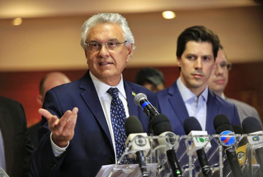 Governador Ronaldo Caiado apresenta a Política Estadual de Prevenção e Combate à Violência Escolar em território goiano, projeto de lei que já tramita na Alego
(foto: André Saddi)